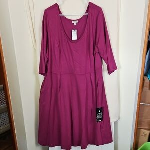 Elegant Purple Women's Dress